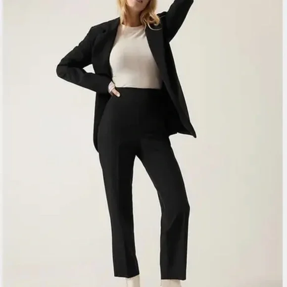 NWT Athleta Black Endless high rise Pant, Size 10 straight leg work Packable - Picture 4 of 16